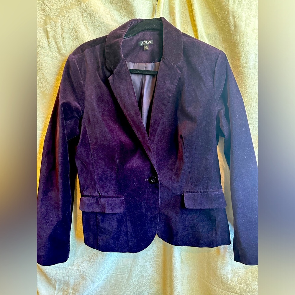 Apt. 9 Purple Blazer Structured Professional Design
